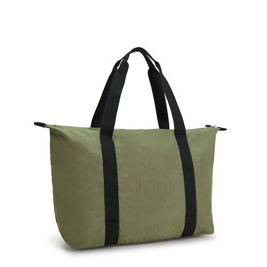 Torby Tote Kipling Art Medium Lite Oliwkowe | PL 1763EB